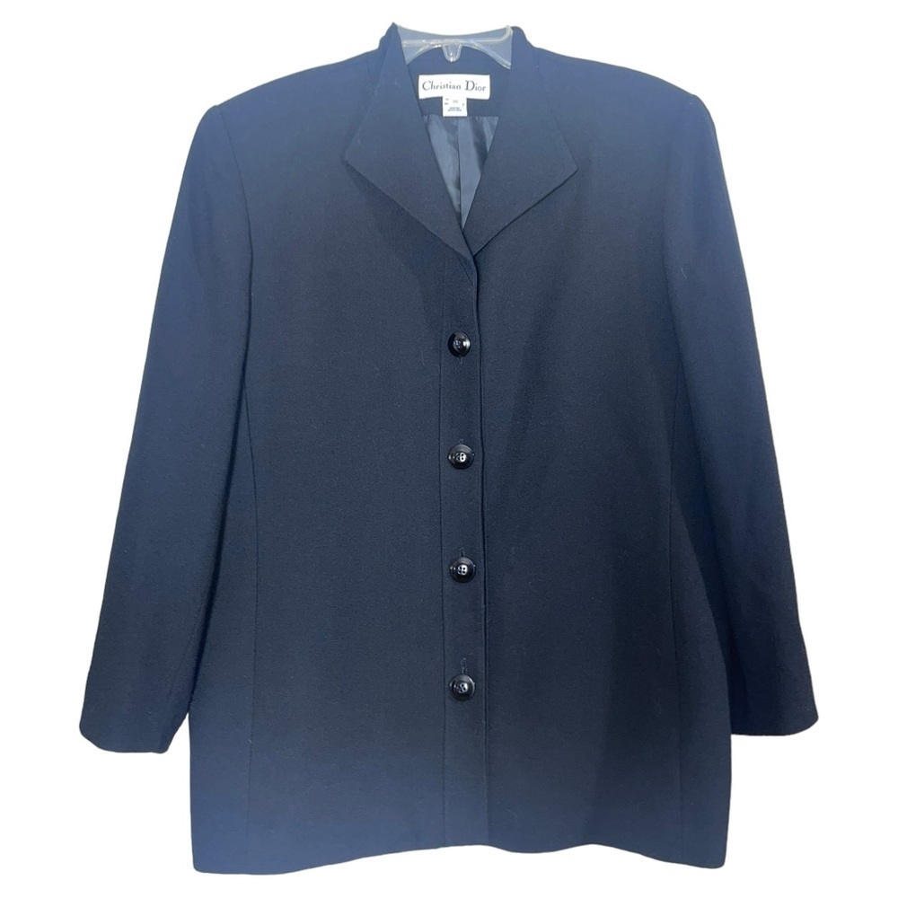 Christian Dior Black Wool jacket. Size 16 GUC - Picture 5 of 11